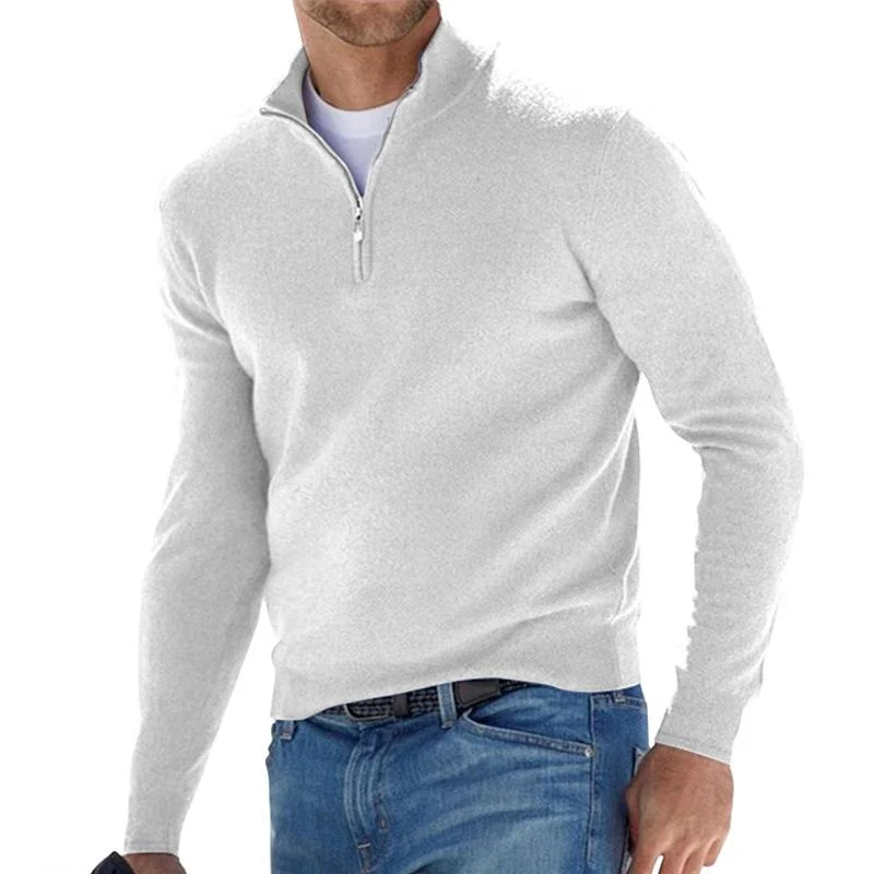 Ben | Warmer Herren-Pullover mit Reißverschluss