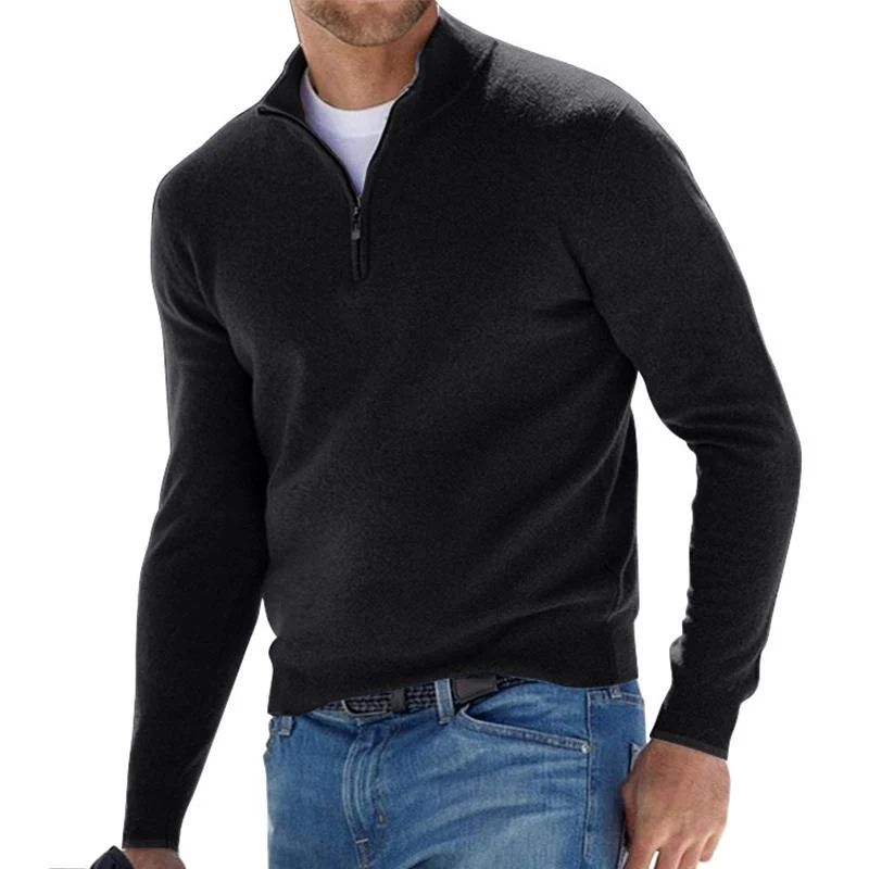 Ben | Warmer Herren-Pullover mit Reißverschluss