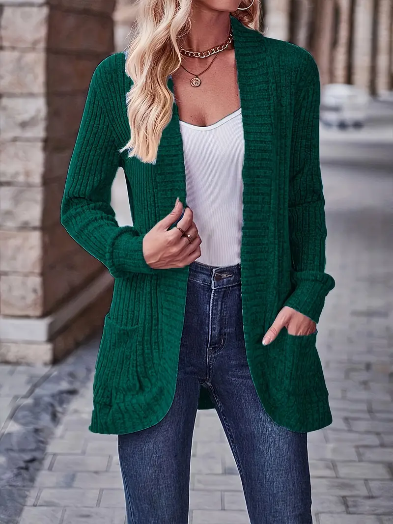Fiona | Damen Strickjacke in lockerer Passform zum Layern