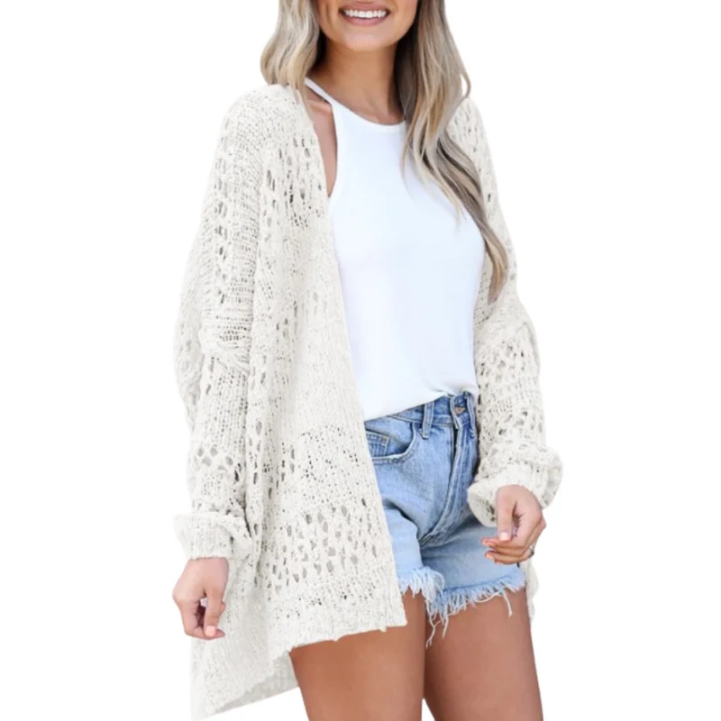Mia | Luftige Damen Strickjacke im Boho-Stil