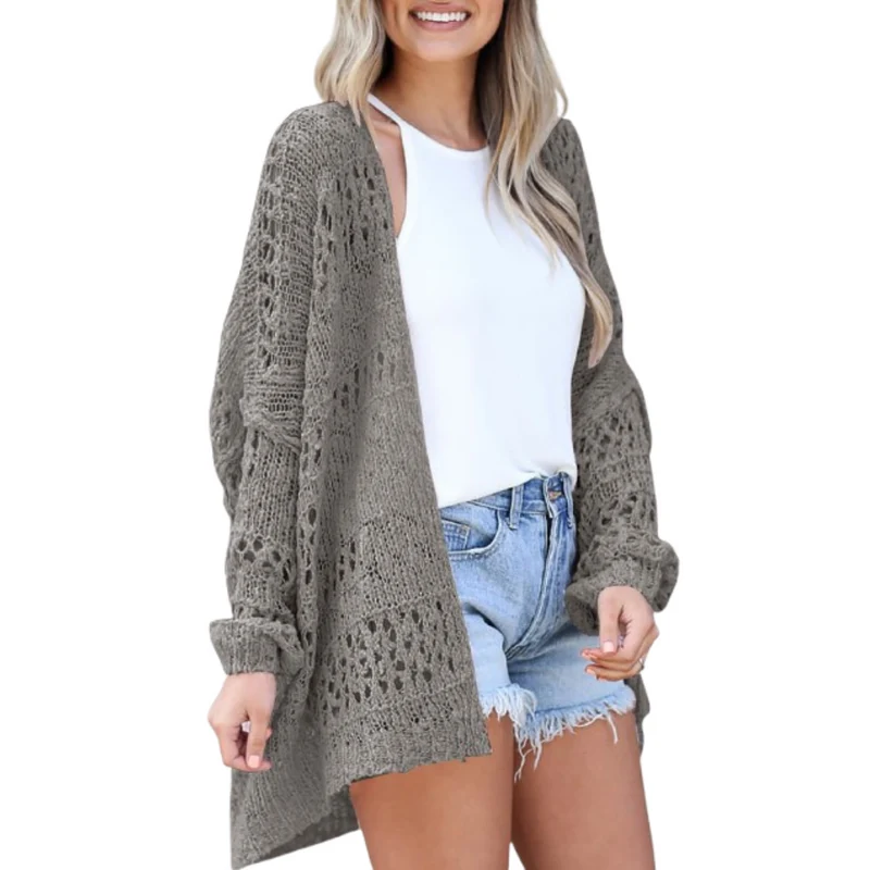 Mia | Luftige Damen Strickjacke im Boho-Stil