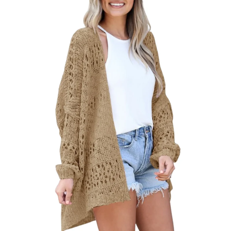 Mia | Luftige Damen Strickjacke im Boho-Stil