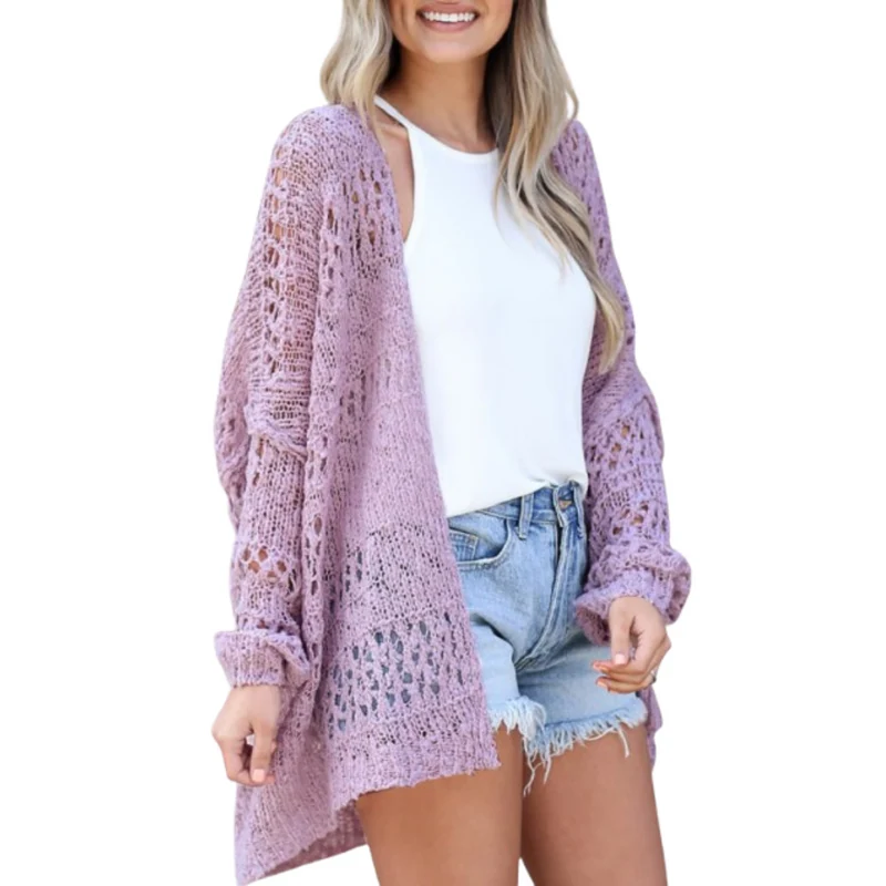 Mia | Luftige Damen Strickjacke im Boho-Stil