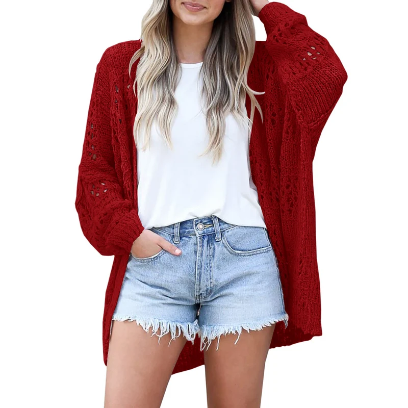 Mia | Luftige Damen Strickjacke im Boho-Stil