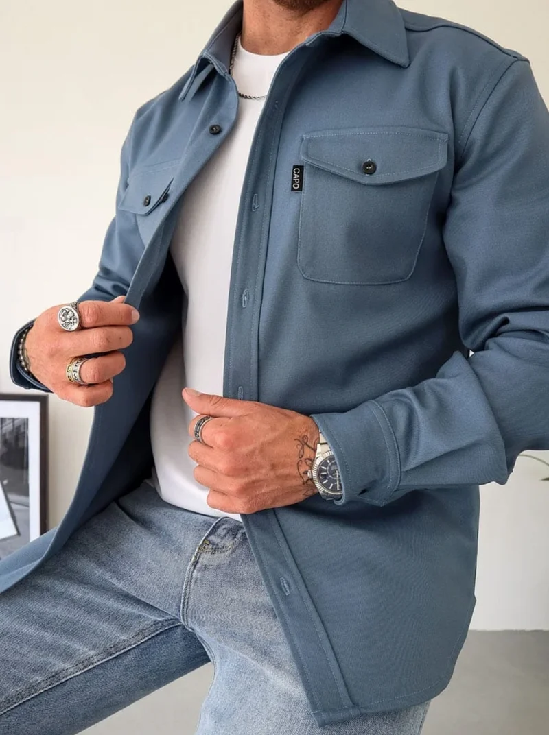 Herren Hemdjacke – Atmungsaktiv, Stylisch & Vielseitig