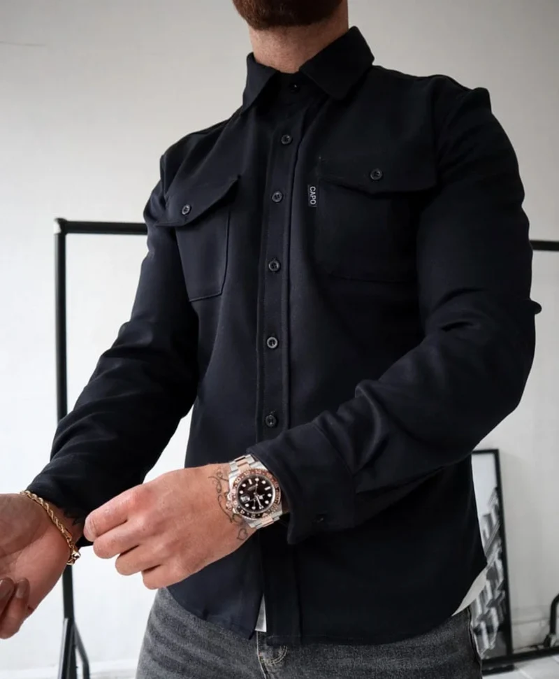 Herren Hemdjacke – Atmungsaktiv, Stylisch & Vielseitig