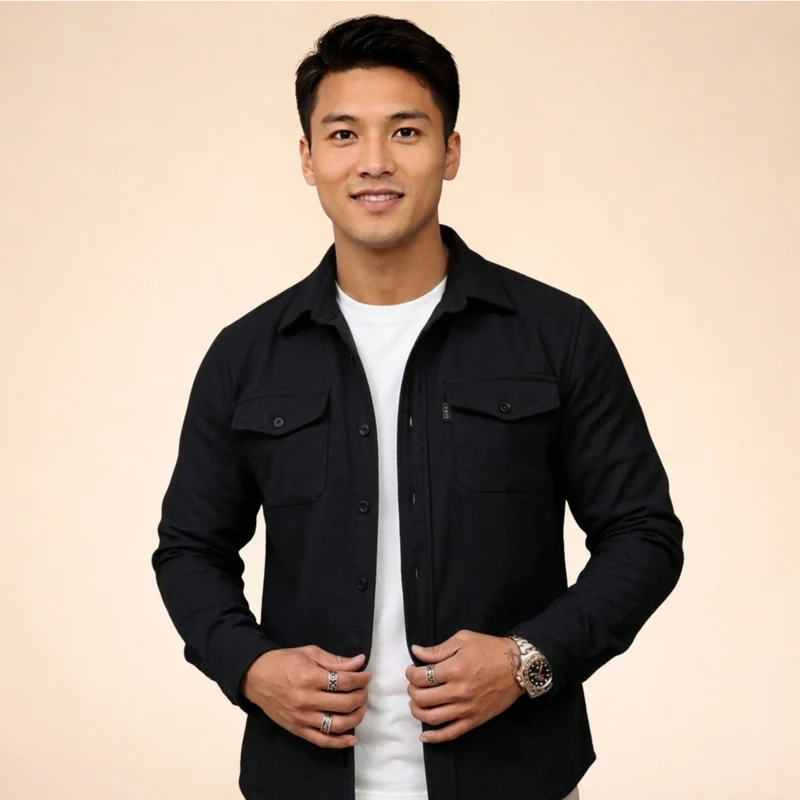 Herren Hemdjacke – Atmungsaktiv, Stylisch & Vielseitig