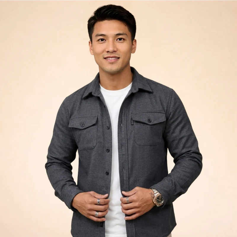 Herren Hemdjacke – Atmungsaktiv, Stylisch & Vielseitig