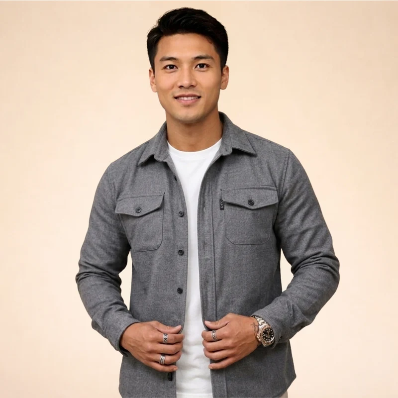Herren Hemdjacke – Atmungsaktiv, Stylisch & Vielseitig