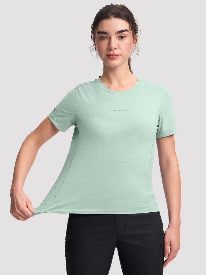 Women's Breathable Mesh-Back Short Sleeve Tee