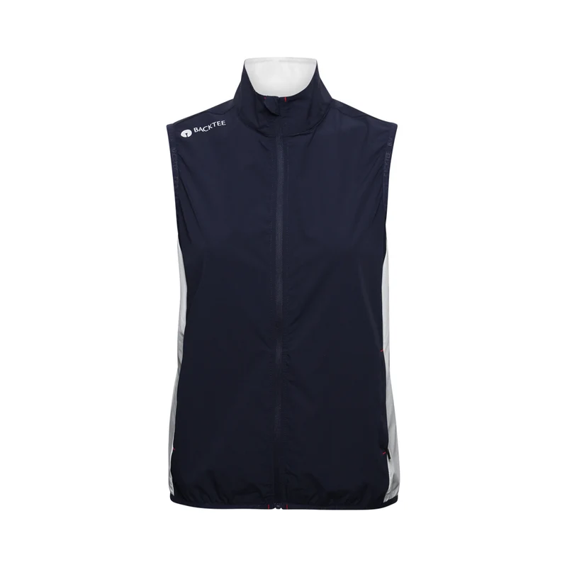 Damen Stretch-Windbreakerweste, Marineblau