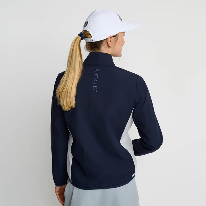 Damen Stretch-Windbreakerjacke, Marineblau