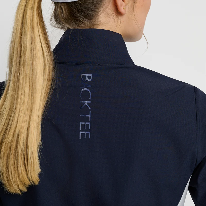 Damen Stretch-Windbreakerjacke, Marineblau