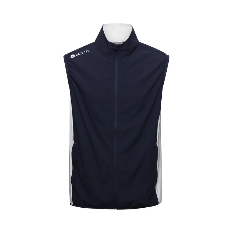 Herren Stretch-Windbreakerweste, Marineblau
