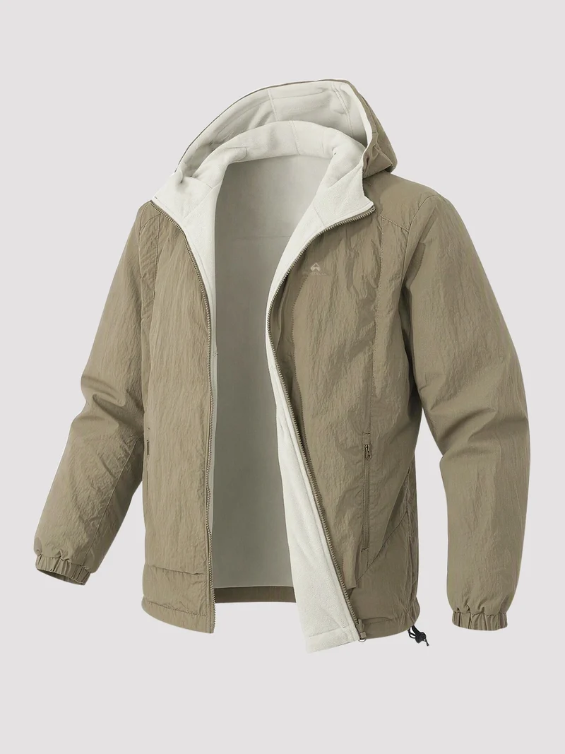 Men's Reversible Fleece Lined Softshell Jacket