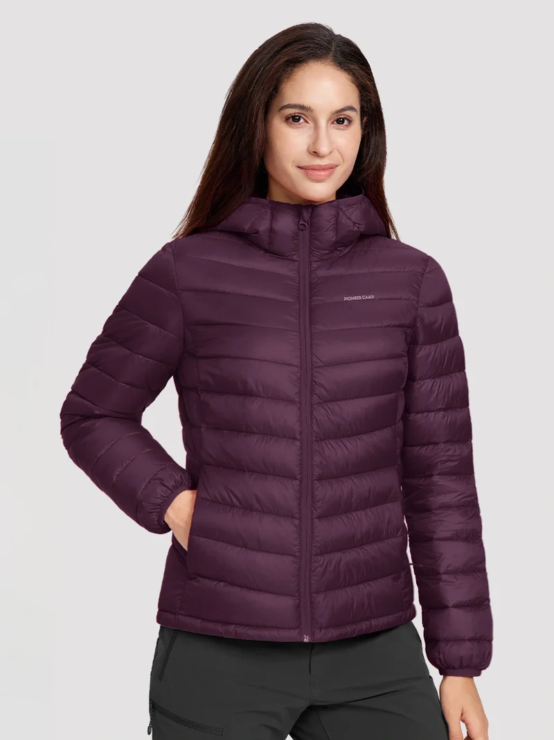 Women's 12oz Lightweight Packable Puffer Jacket with Hood