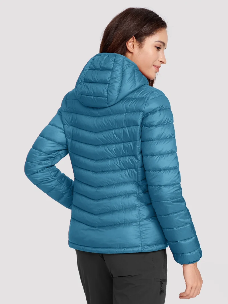 Women's 12oz Lightweight Packable Puffer Jacket with Hood