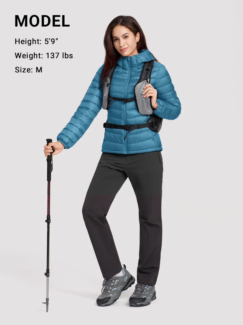 Women's 12oz Lightweight Packable Puffer Jacket with Hood
