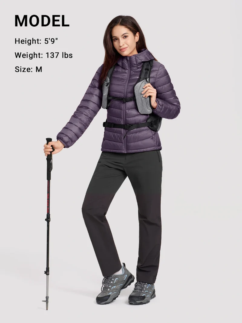 Women's 12oz Lightweight Packable Puffer Jacket with Hood