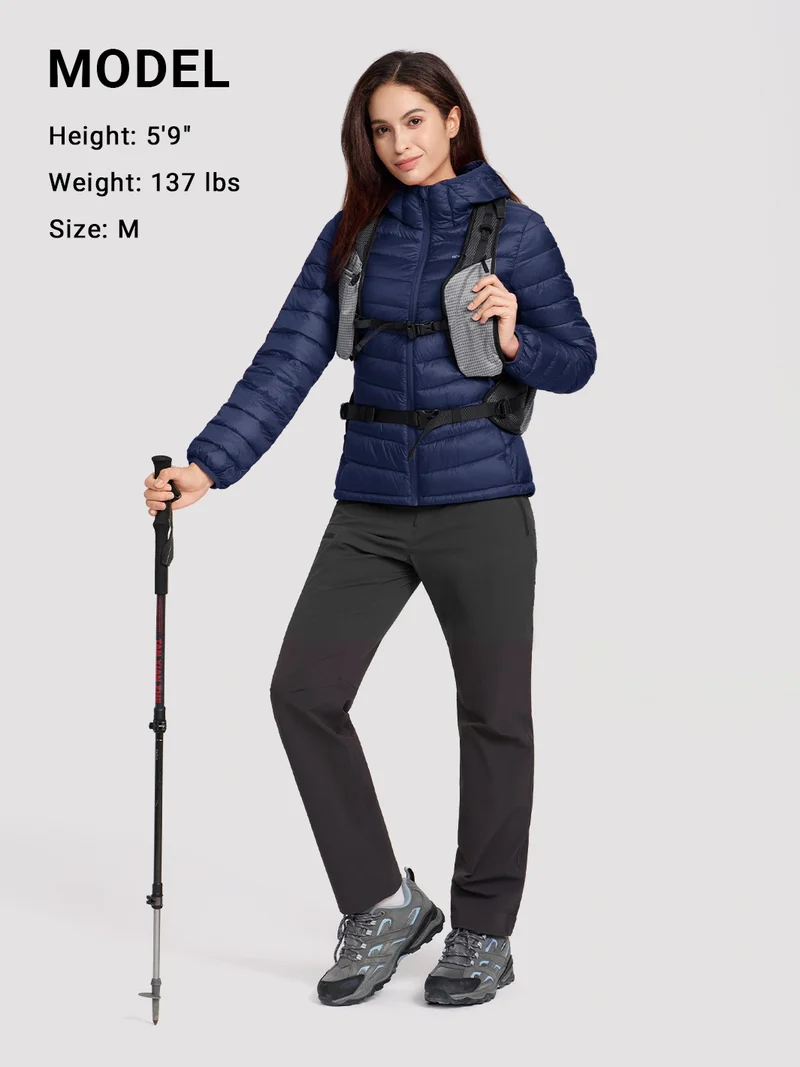 Women's 12oz Lightweight Packable Puffer Jacket with Hood