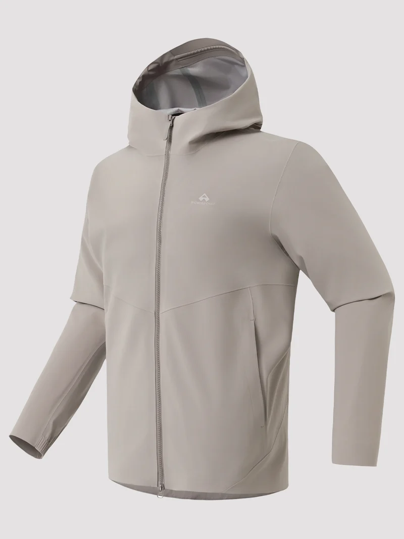 Men's Full-Zip Hooded Hardshell Jacket