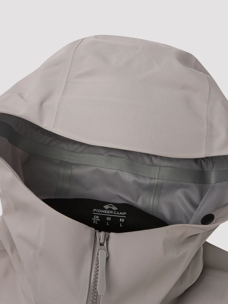 Men's Full-Zip Hooded Hardshell Jacket