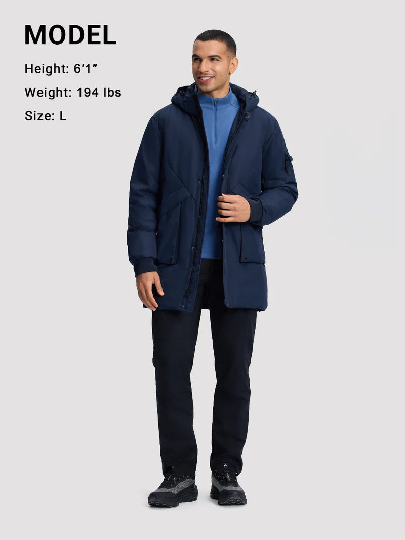 Men's Winter Long Hooded Thicken Parkas