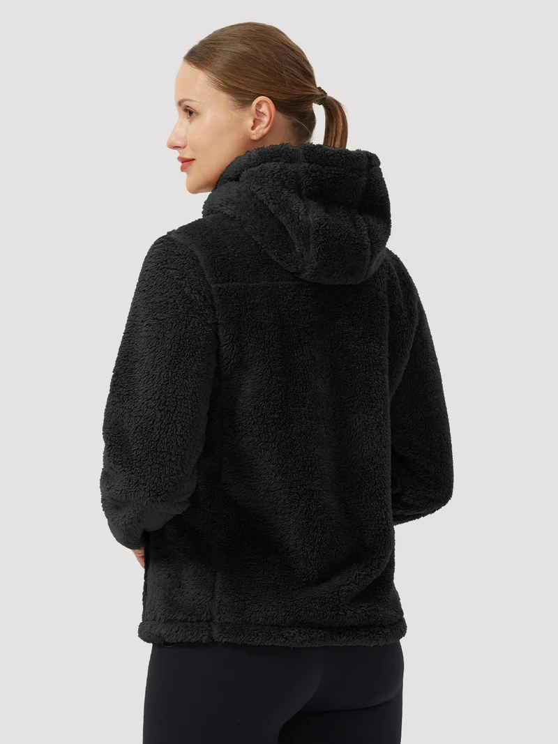 Women's Hooded Coral Fleece Jacket