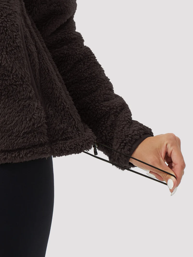 Women's Hooded Coral Fleece Jacket