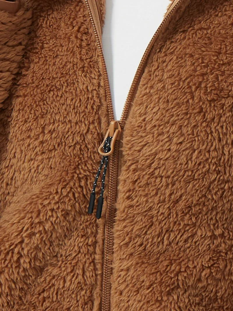 Women's Hooded Coral Fleece Jacket