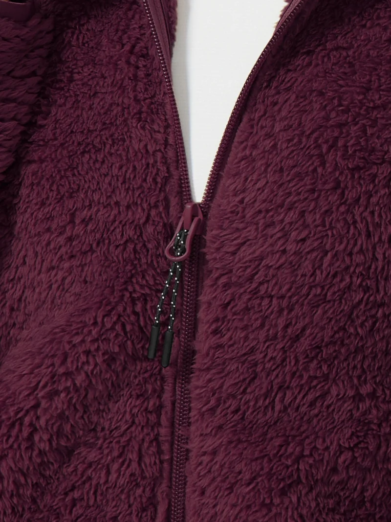 Women's Hooded Coral Fleece Jacket