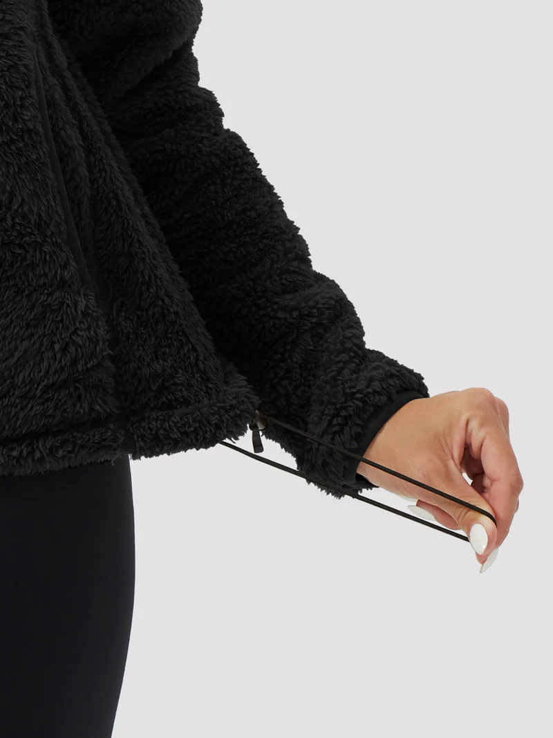 Women's Hooded Coral Fleece Jacket