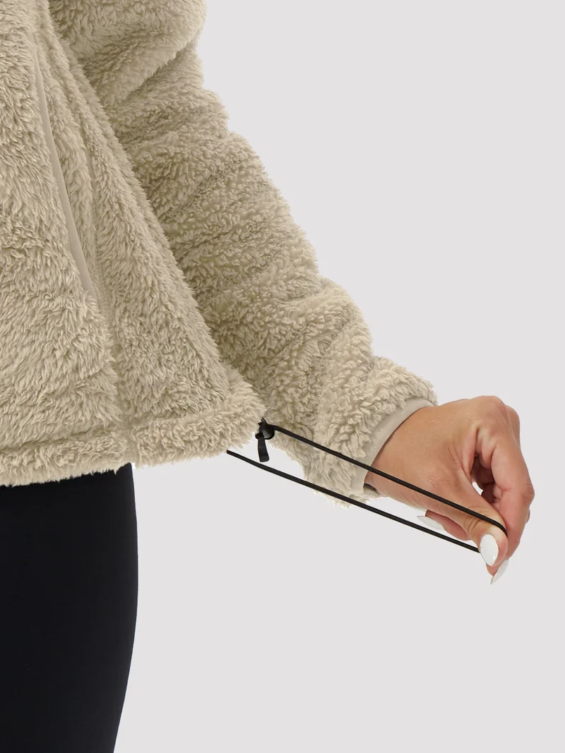 Women's Hooded Coral Fleece Jacket