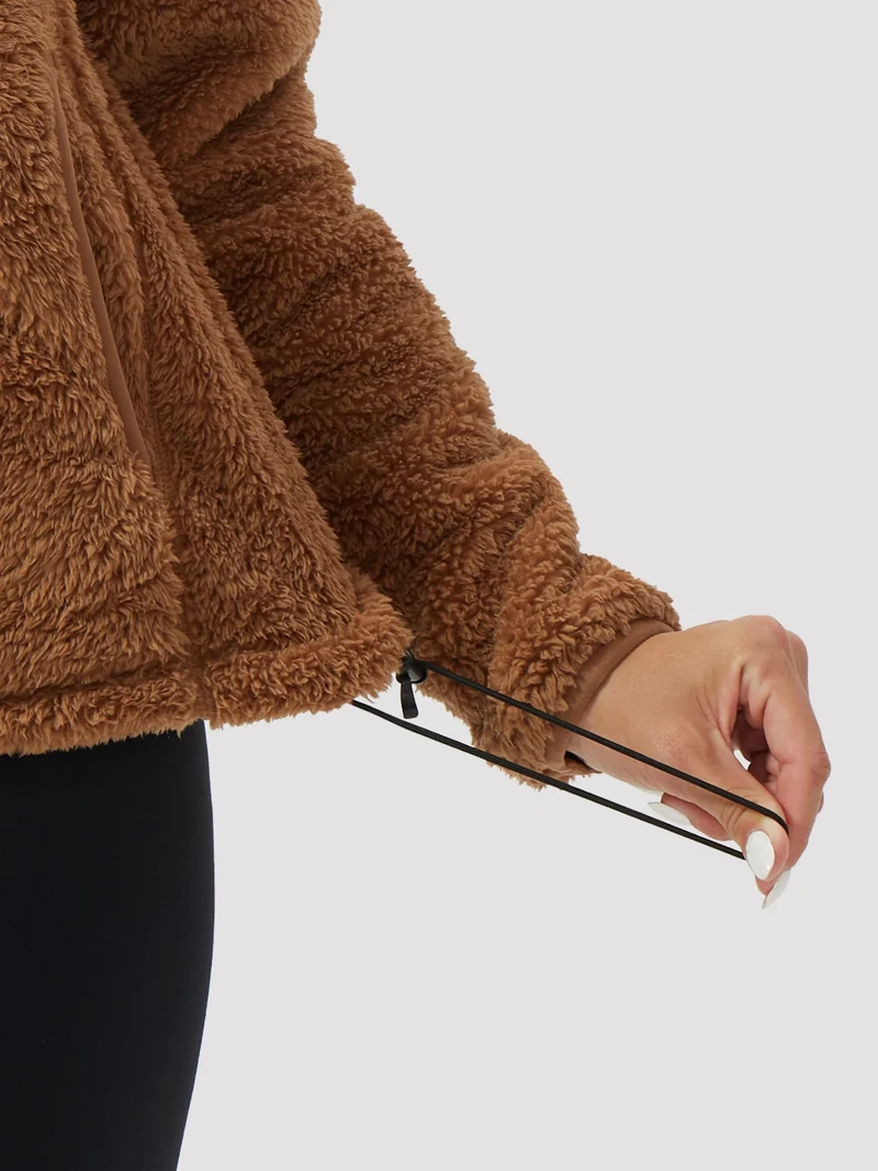 Women's Hooded Coral Fleece Jacket