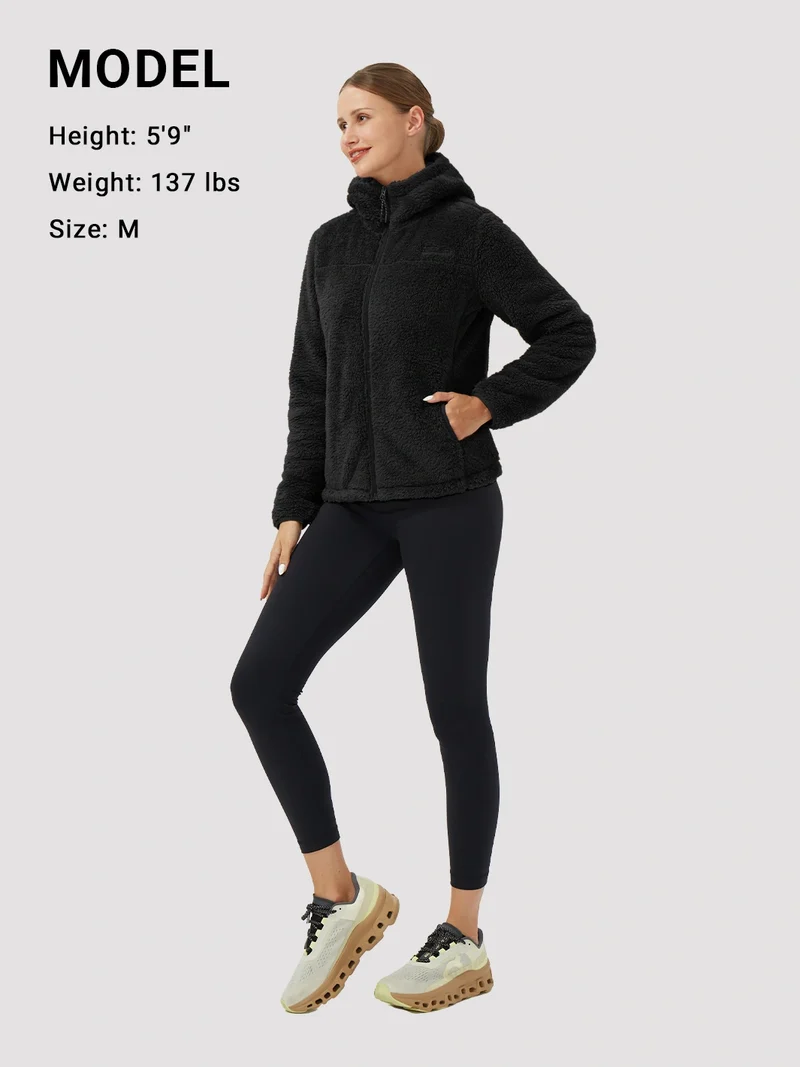 Women's Hooded Coral Fleece Jacket