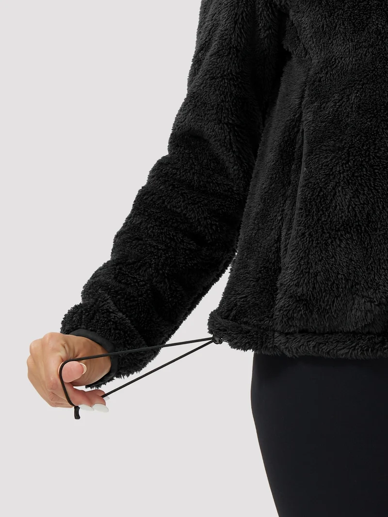 Women's Stand-Collar Coral Fleece Jacket