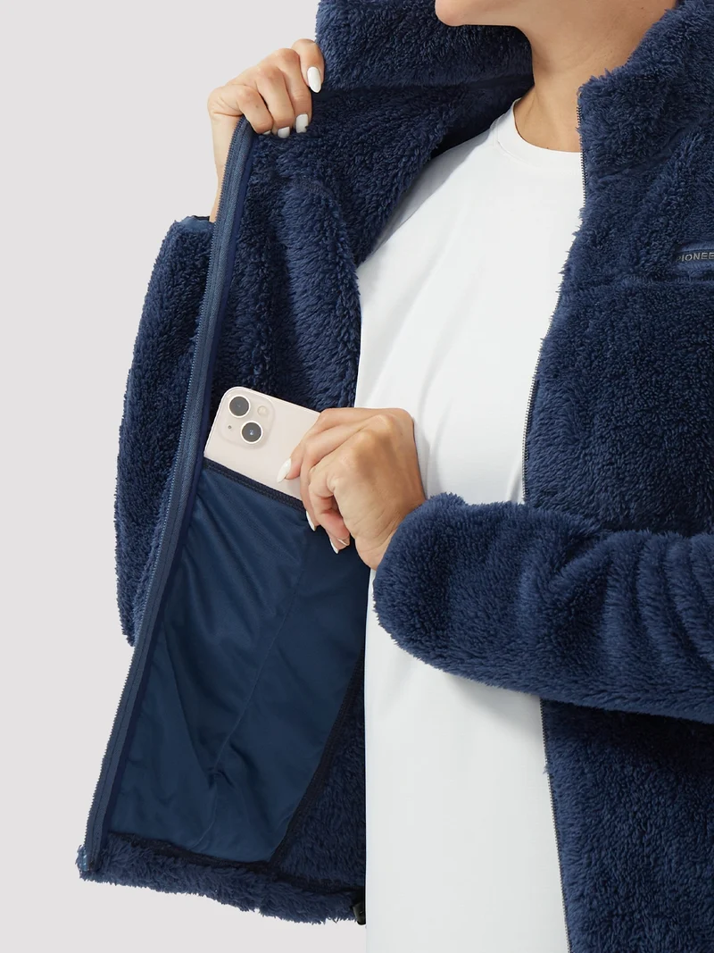 Women's Stand-Collar Coral Fleece Jacket