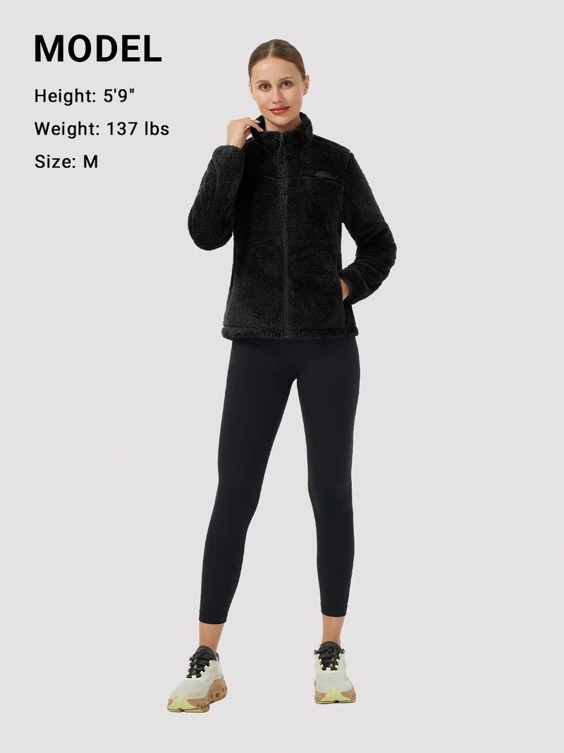 Women's Stand-Collar Coral Fleece Jacket