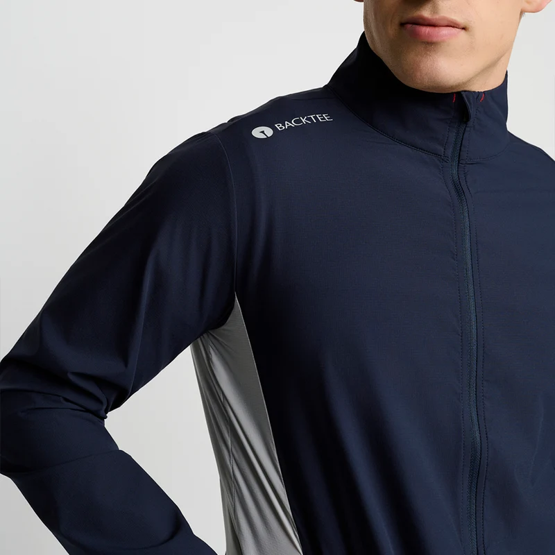 Herren Stretch-Windbreakerjacke, Marineblau