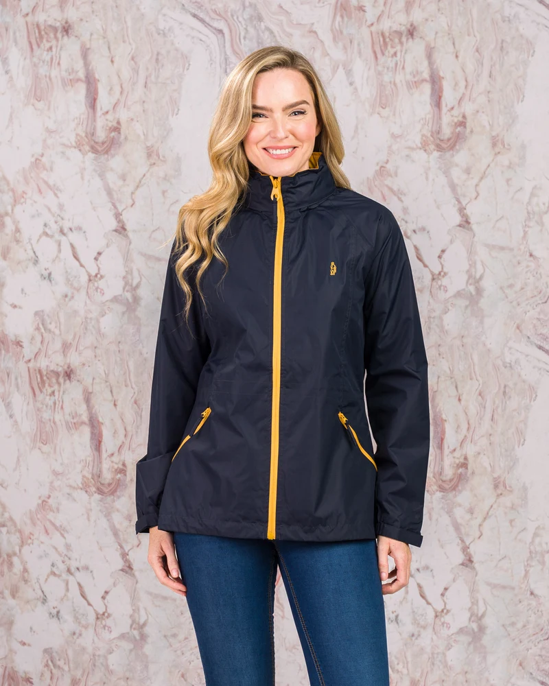 Willow Lightweight Waterproof Jacket - Navy