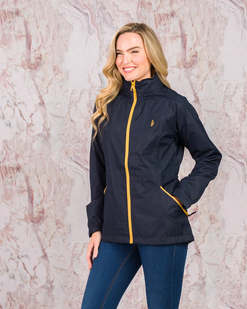 Willow Lightweight Waterproof Jacket - Navy