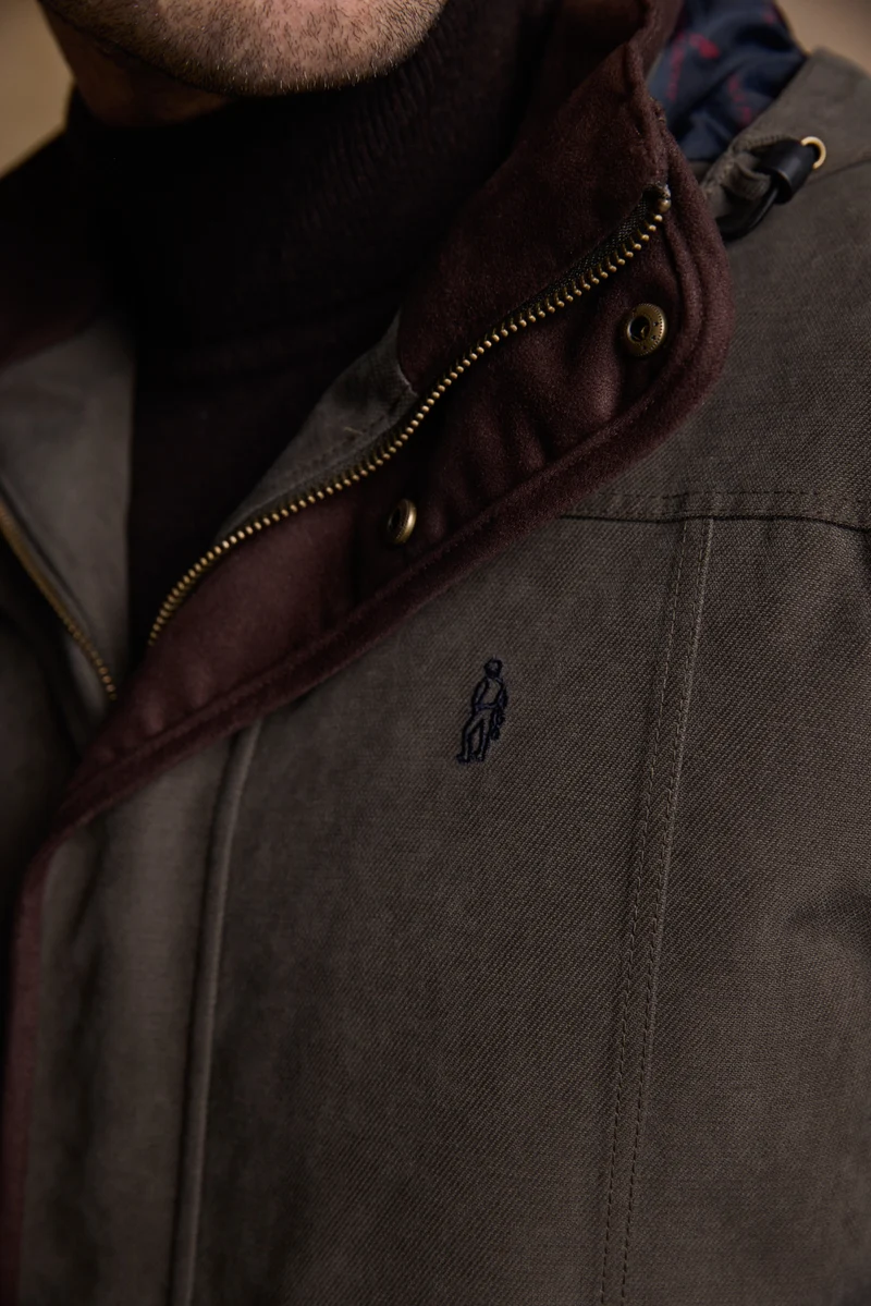 Emmet Waterproof Long Coat - Olive