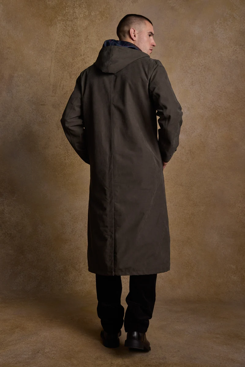 Emmet Waterproof Long Coat - Olive