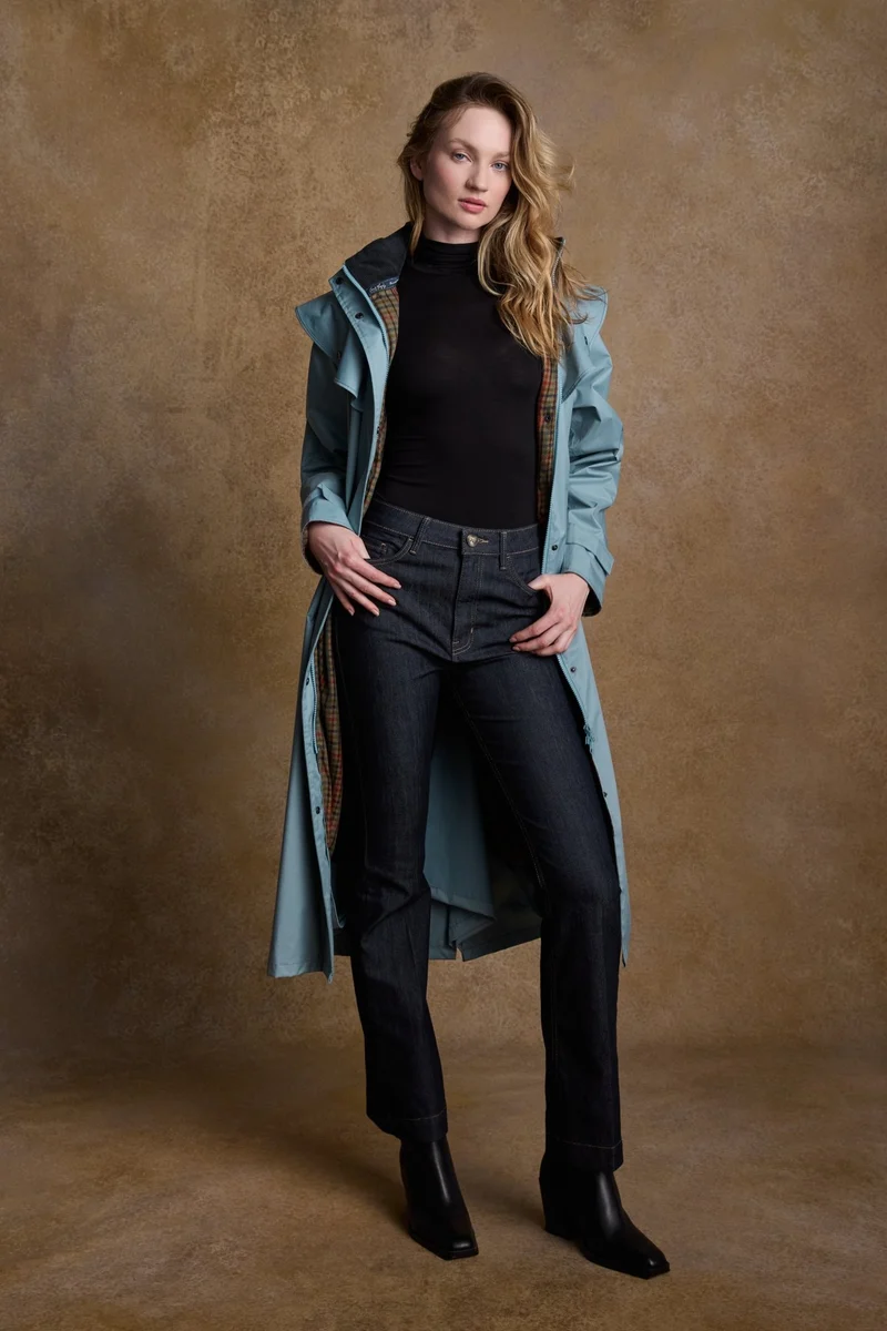 Malvern Waterproof Coat - Smoke Blue