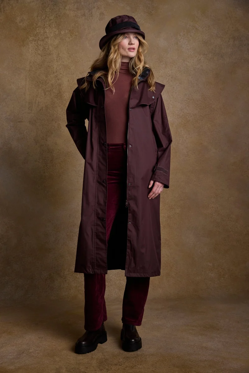 Malvern Waterproof Coat - Deep Claret