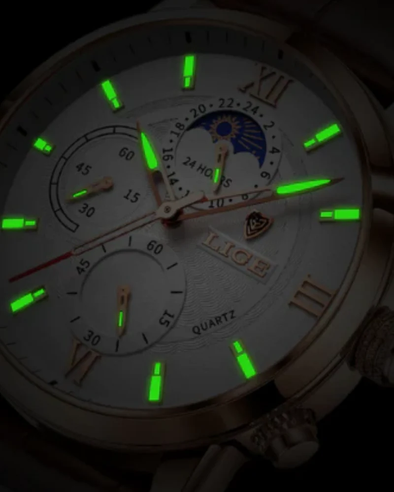 Klassische Wasserdichte Herren Armbanduhr
