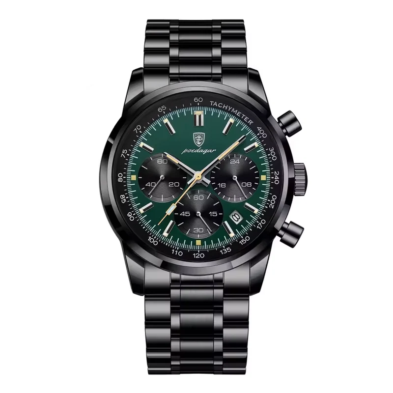 Elegante Herren Armbanduhr aus Edelstahl 40mm