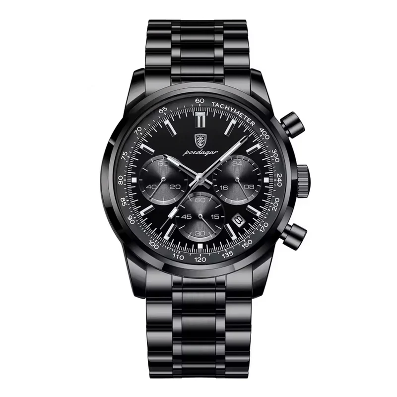 Elegante Herren Armbanduhr aus Edelstahl 40mm