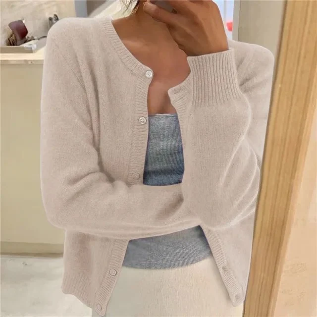 Anna | Damen Strickjacke im Relaxed-Fit zum Überziehen