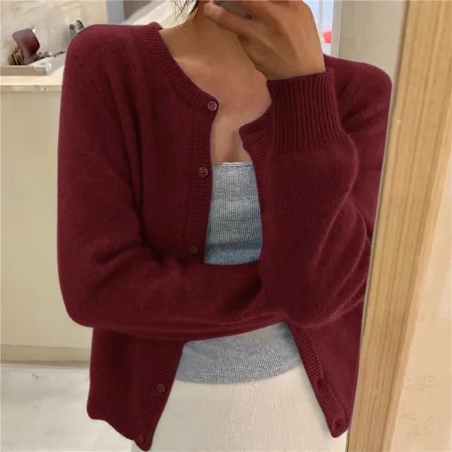 Anna | Damen Strickjacke im Relaxed-Fit zum Überziehen